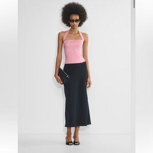 Aritzia Whisper Linen Halter Top Size M NWT